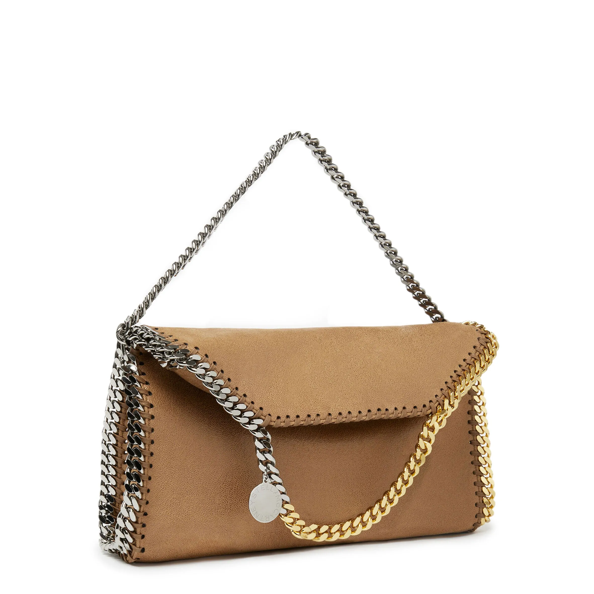 Falabella Große Tragetasche mit Mix-Kette, Pekannuss Taschen_Stella Mccartney_Taschen