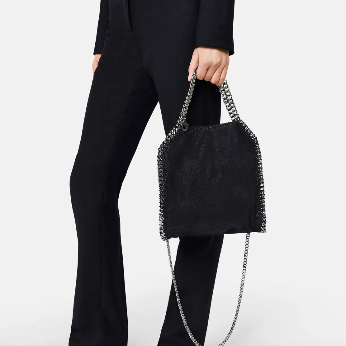 Falabella Mini Tragetasche Eco Deer, Schwarz (S) Taschen_Stella Mccartney_Taschen