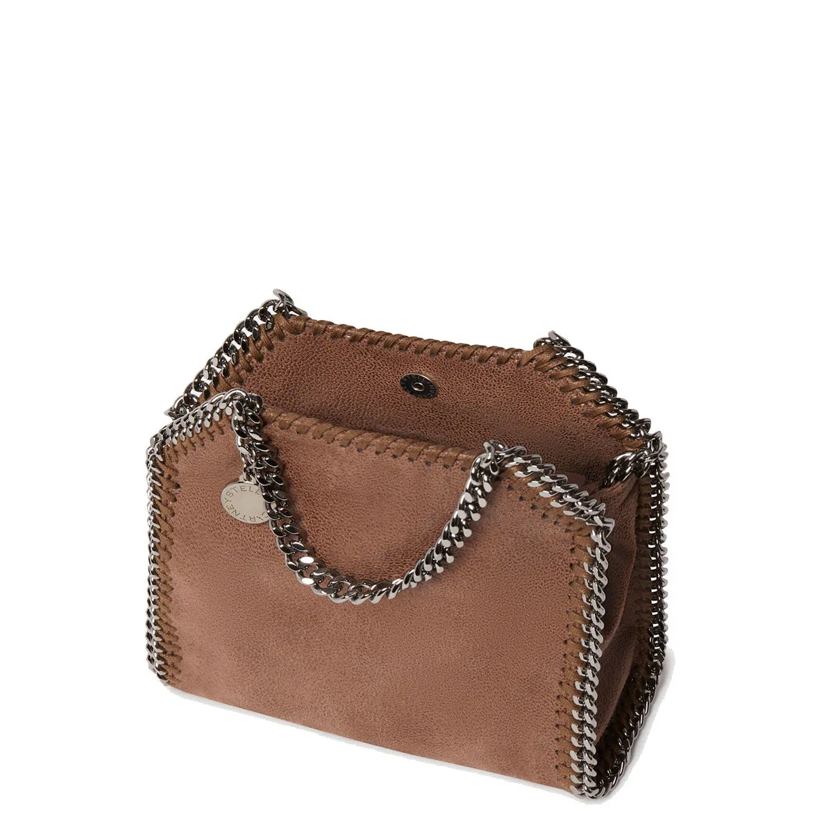 Falabella Mini Tragetasche Eco Deer (S), Dunkelgraubraune Taschen_Stella Mccartney_Taschen