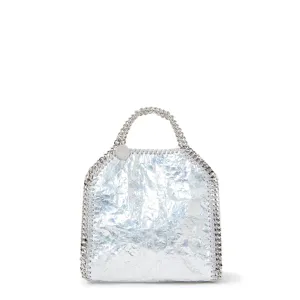 Falabella Stellabration Metallic-Tasche mit Rissoptik, Silber Taschen_Stella Mccartney_Taschen