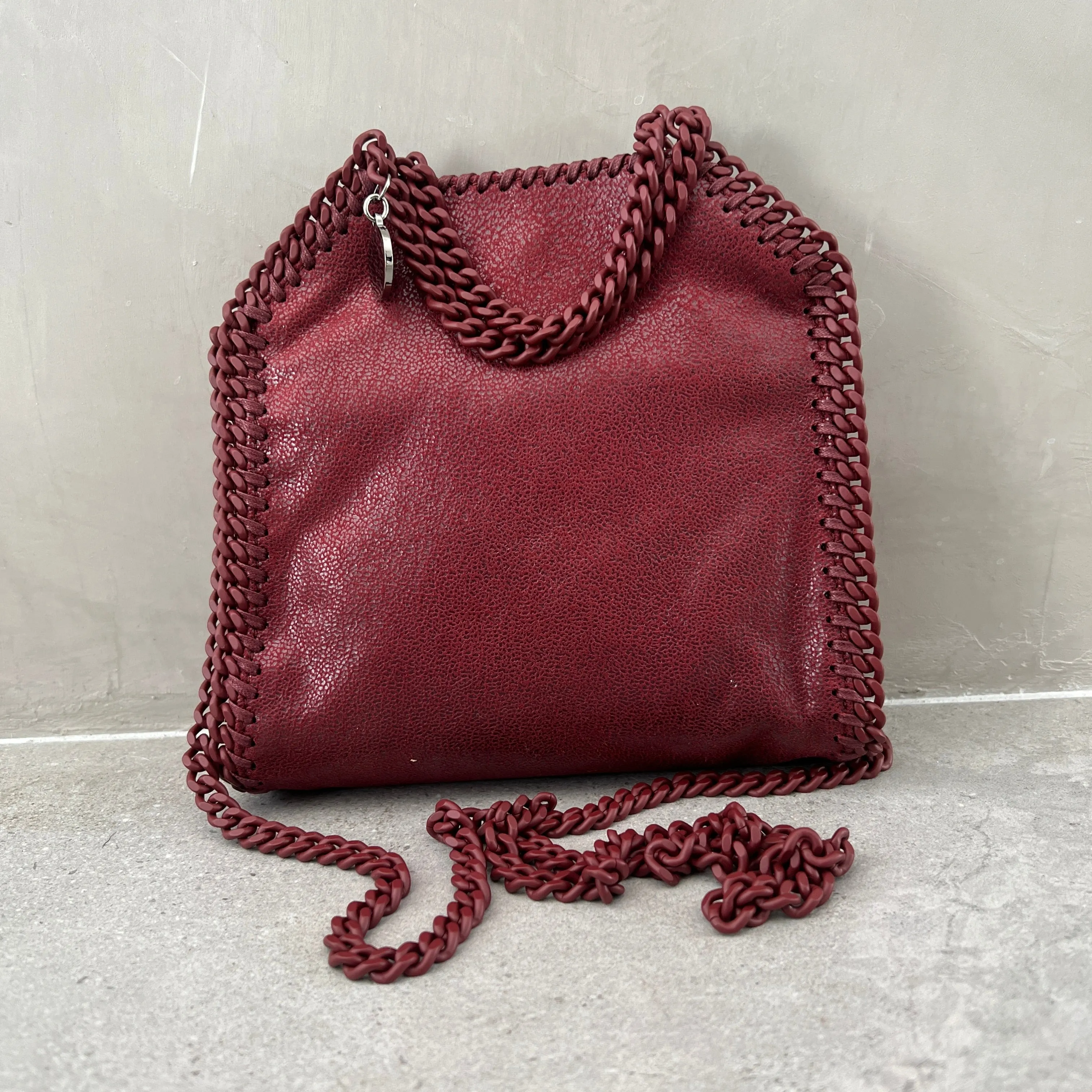 Falabella Mini-Tasche Eco Deer, Rubin Taschen_Stella Mccartney_Taschen