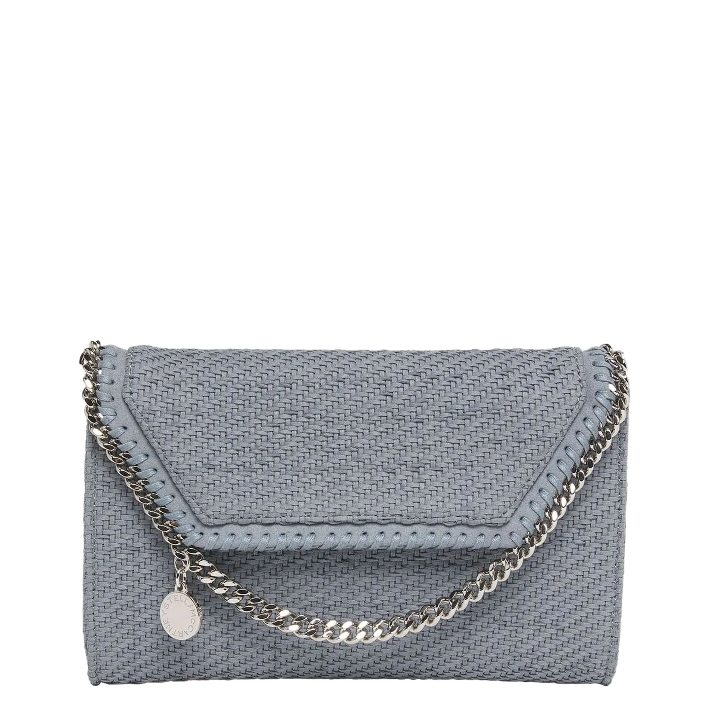 Falabella WOC Gewebter Veganer Wildleder, Blau Grau Taschen_Stella Mccartney_Taschen