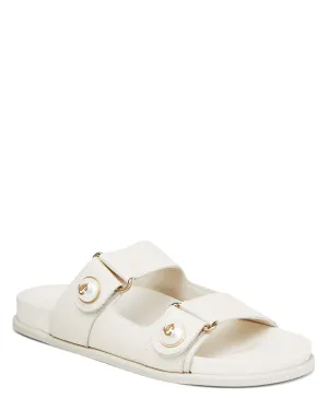 Fayence Flacher Sandalen in Latte