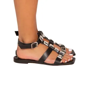 Feya Schwarz Leder