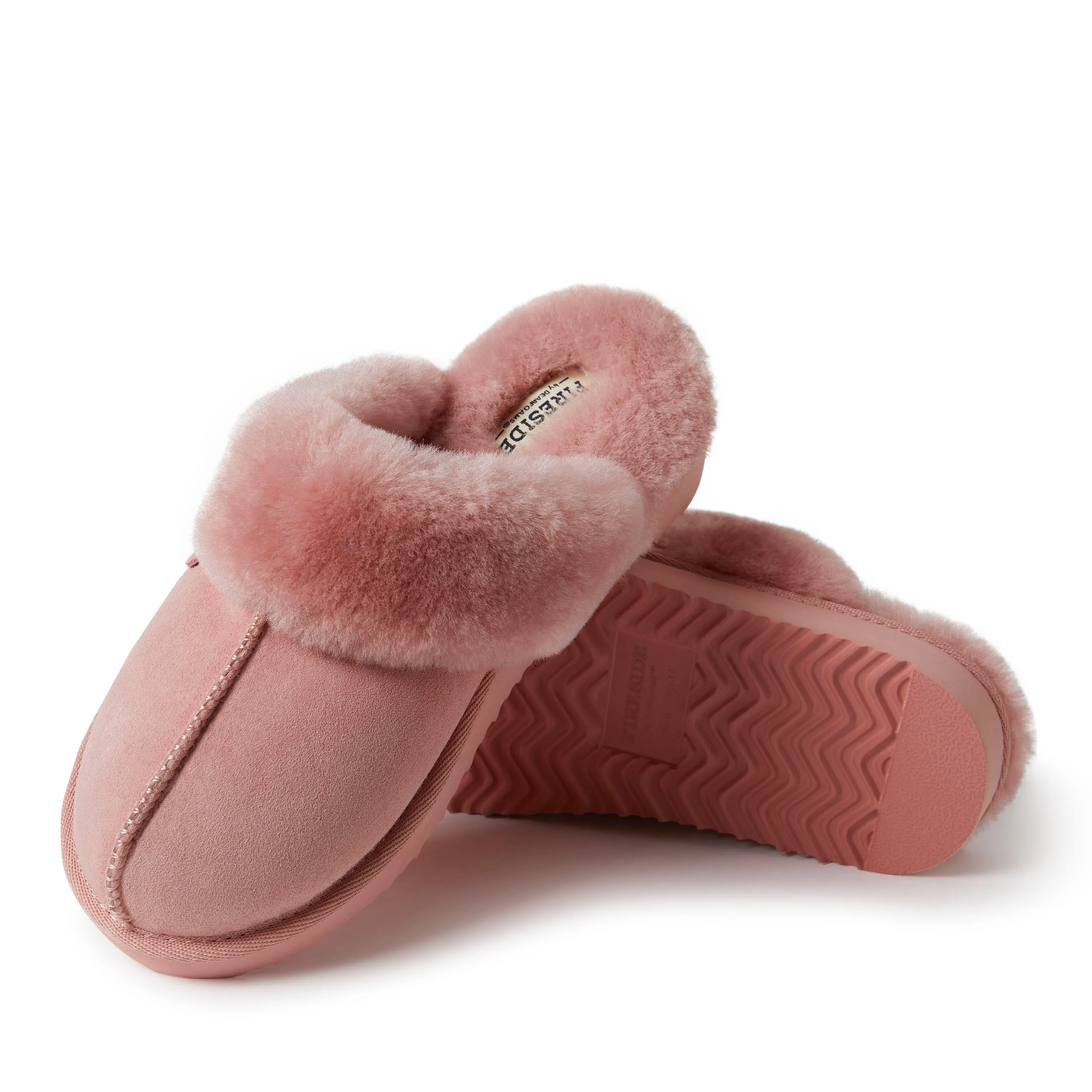 Fireside By Dearfoams Damen Sydney Echte Schaffell Pantoffeln Hey Dude Schuhe