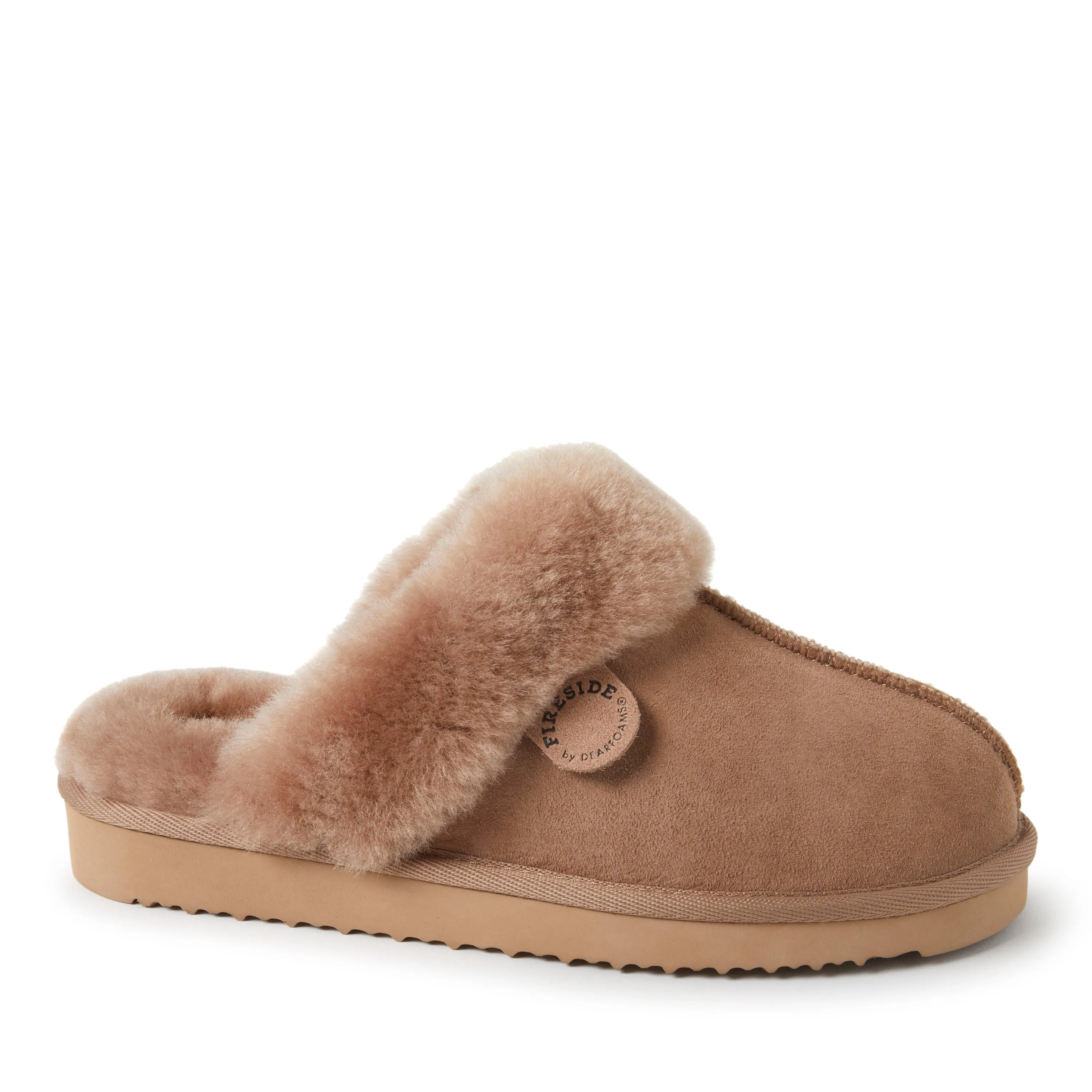 Fireside By Dearfoams Damen Sydney Echte Schaffell Pantoffeln Hey Dude Schuhe