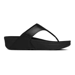 FITFLOP Damen Lulu 2 Thong Sandalen Schwarz Leder