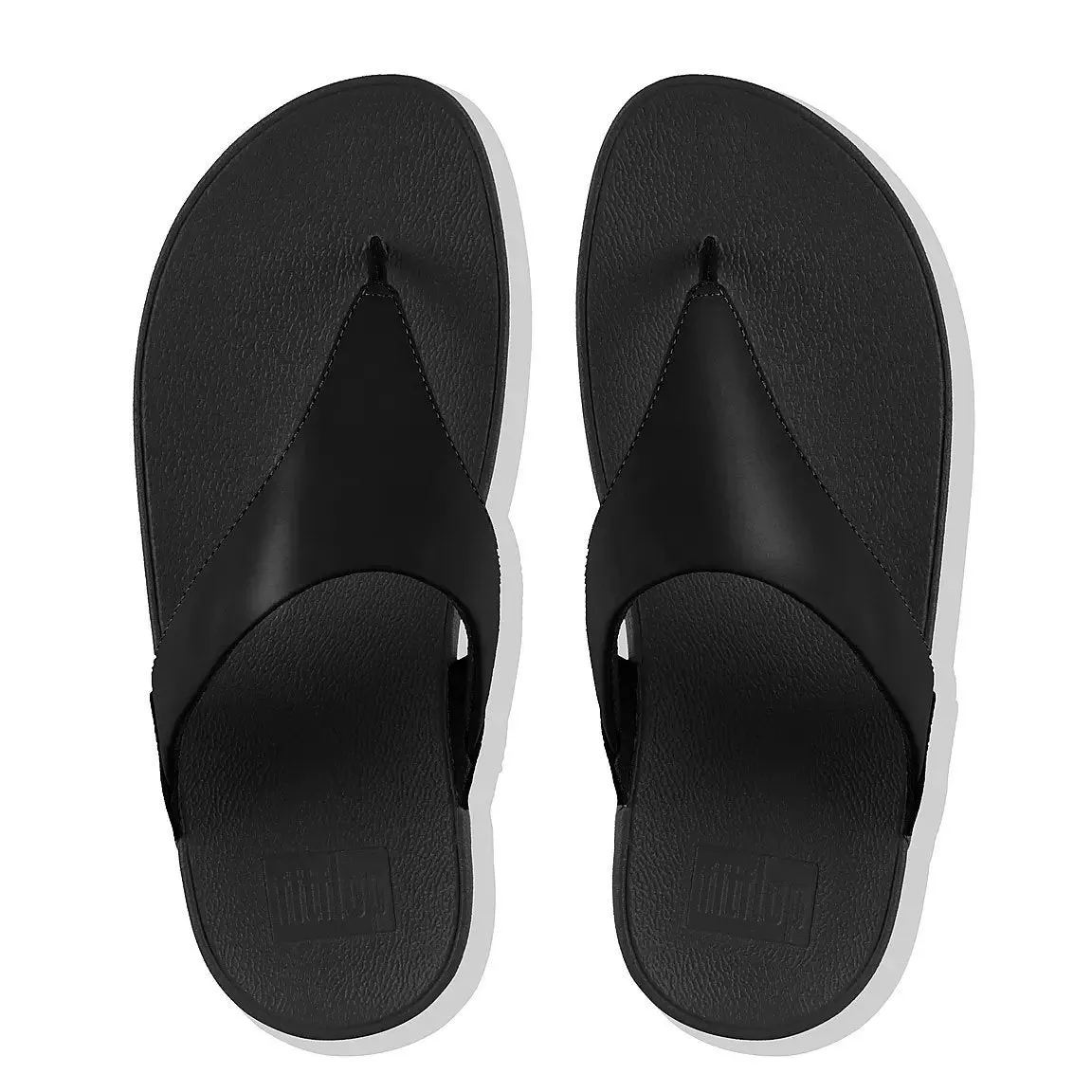 FITFLOP Damen Lulu 2 Thong Sandalen Schwarz Leder