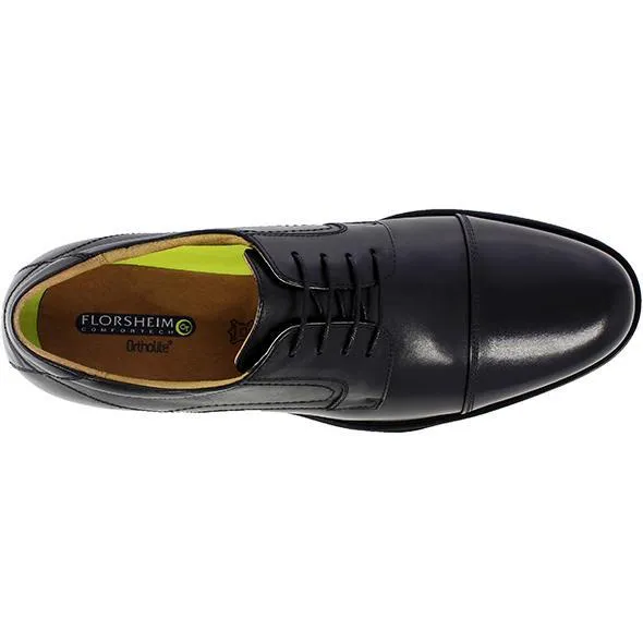 Florsheim Herren Midtown Cap Toe Oxford Schwarz