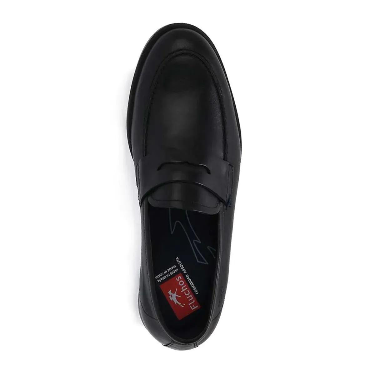 Fluchos Herren F0824 Henri Habana Schwarz Leder