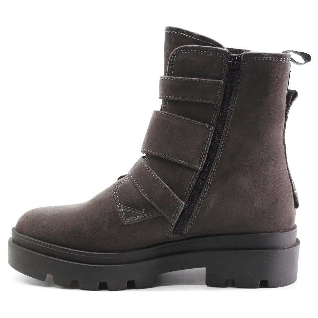 Fly London Jeda817Fly Suede Damen Schnallen Knöchelstiefel