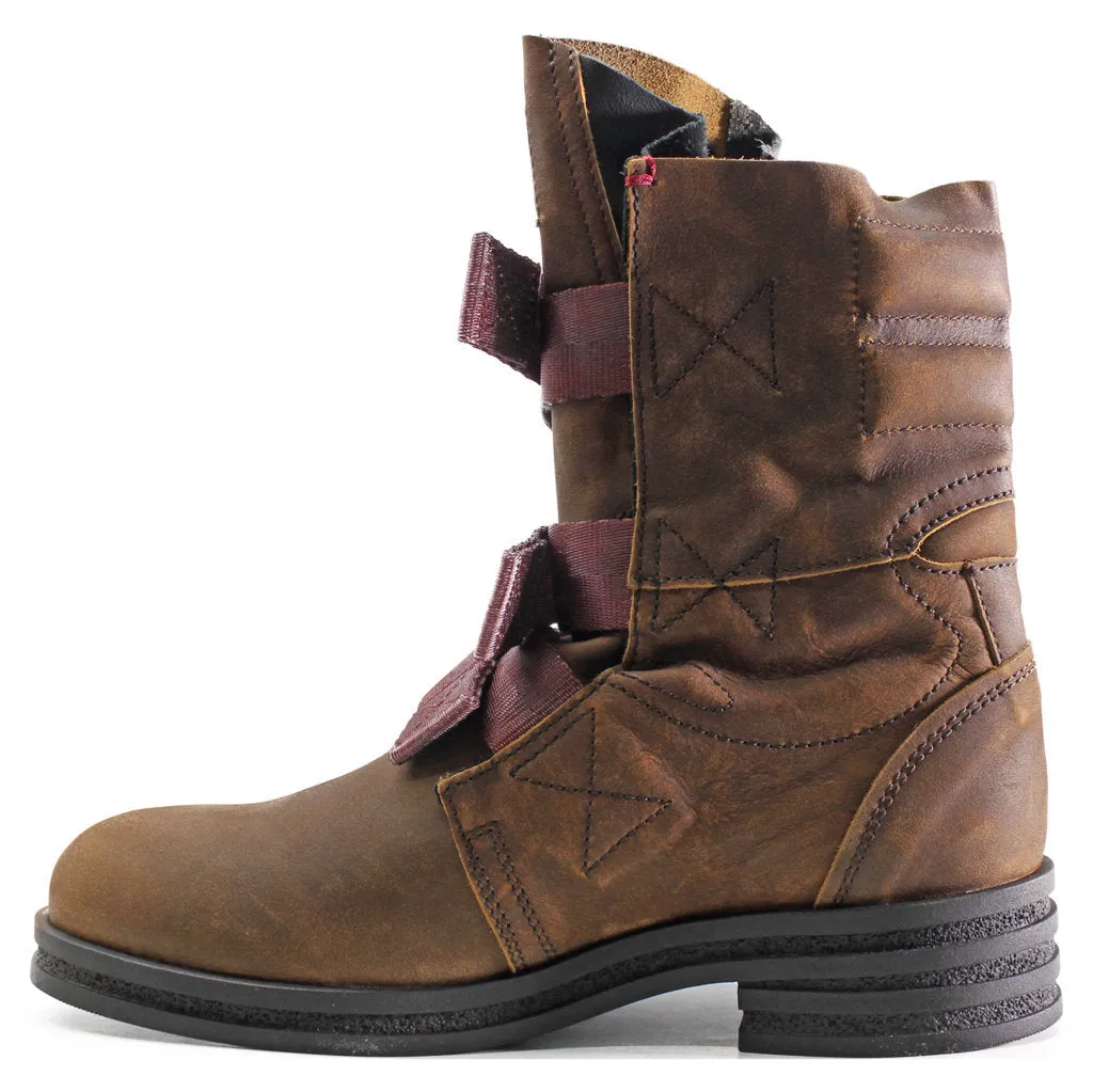 Fly London Kiff682Fly Leder Damen Schnürstiefeletten