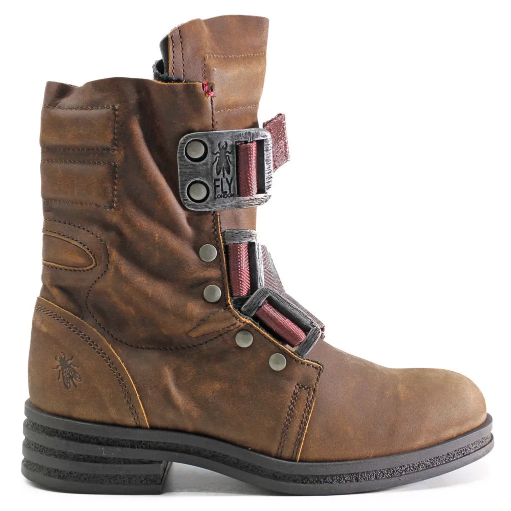 Fly London Kiff682Fly Leder Damen Schnürstiefeletten