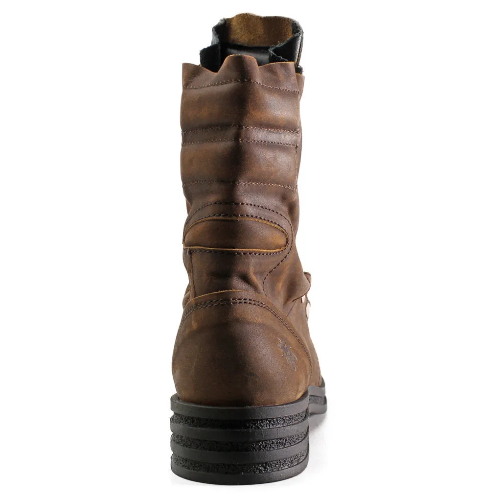 Fly London Kiff682Fly Leder Damen Schnürstiefeletten