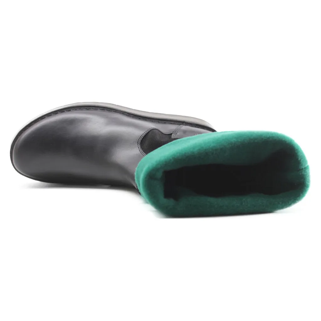 Fly London Rula083Fly Leder Stiefel mit Reißverschluss für Damen, mittlere Schafthöhe
