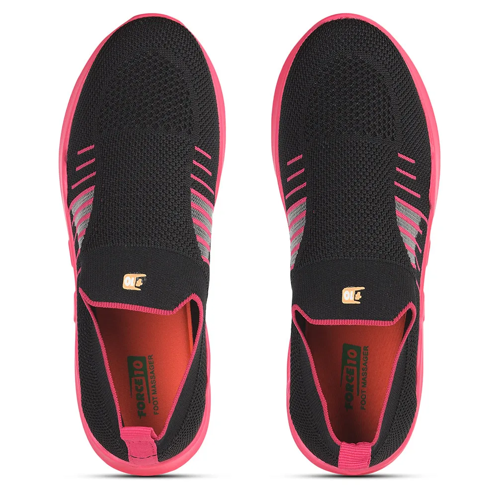 Force 10 Schlupfschuhe ohne Schnürung für Damen in Schwarz AVILA-36 von Liberty