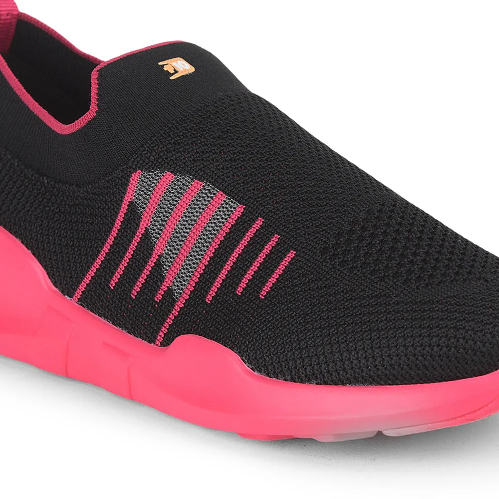 Force 10 Schlupfschuhe ohne Schnürung für Damen in Schwarz AVILA-36 von Liberty