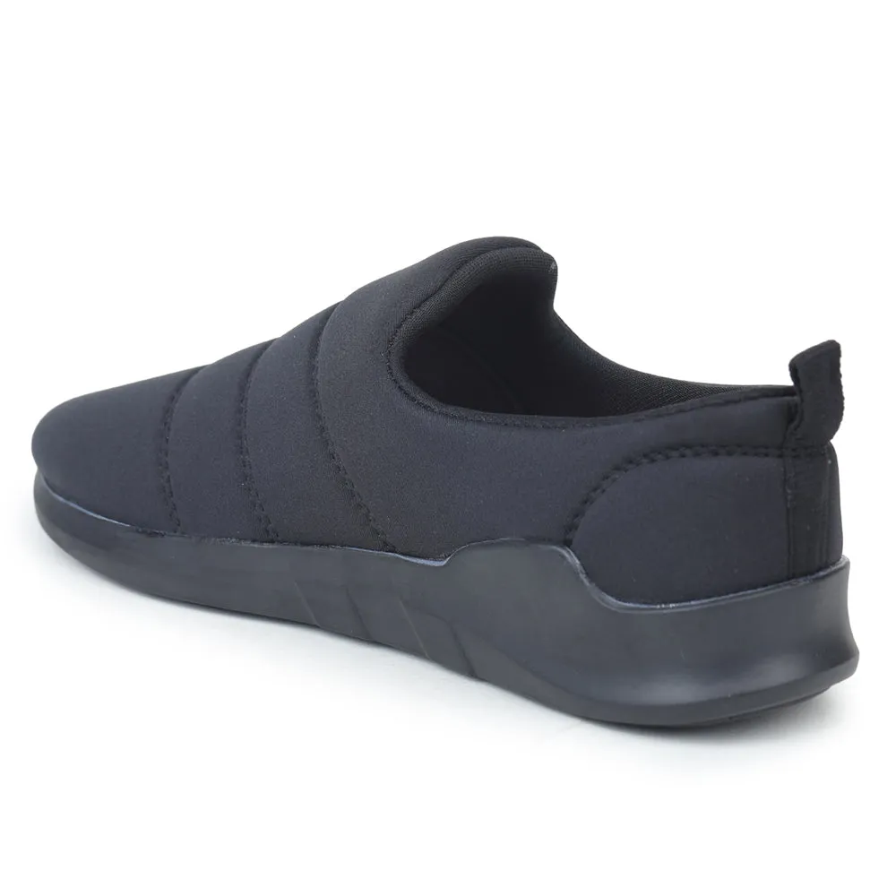 Force 10 Nicht schnürbare schwarze lässige Schlupfschuhe für Damen AVILA-BLK von Liberty