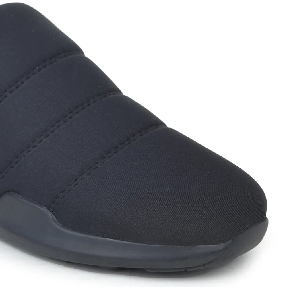 Force 10 Nicht schnürbare schwarze lässige Schlupfschuhe für Damen AVILA-BLK von Liberty