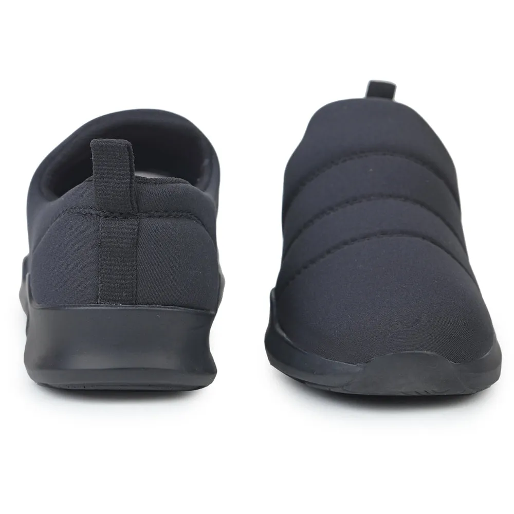 Force 10 Nicht schnürbare schwarze lässige Schlupfschuhe für Damen AVILA-BLK von Liberty