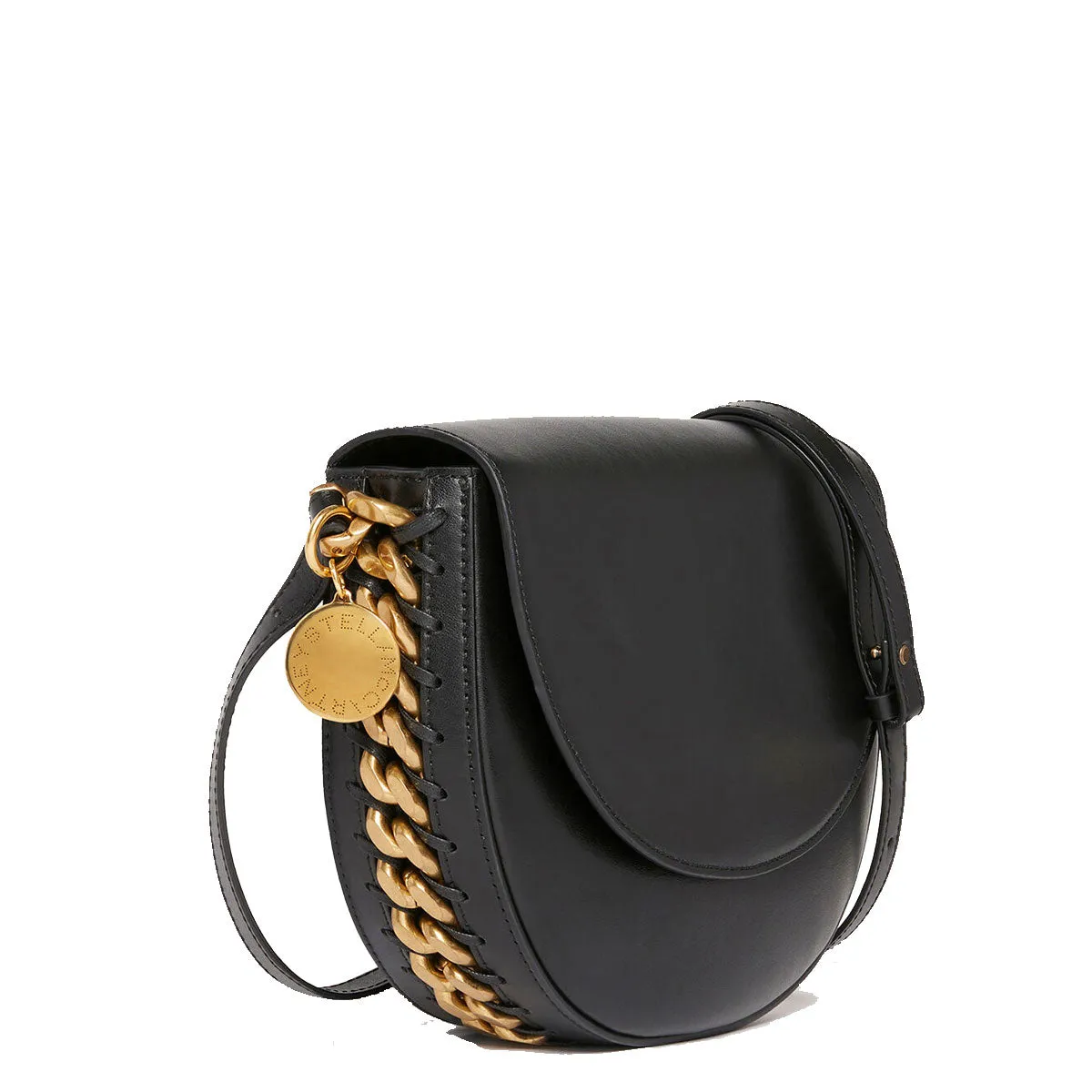 Frayme Medium Klapptasche Alter Mat, Schwarze Taschen_Stella Mccartney_Taschen