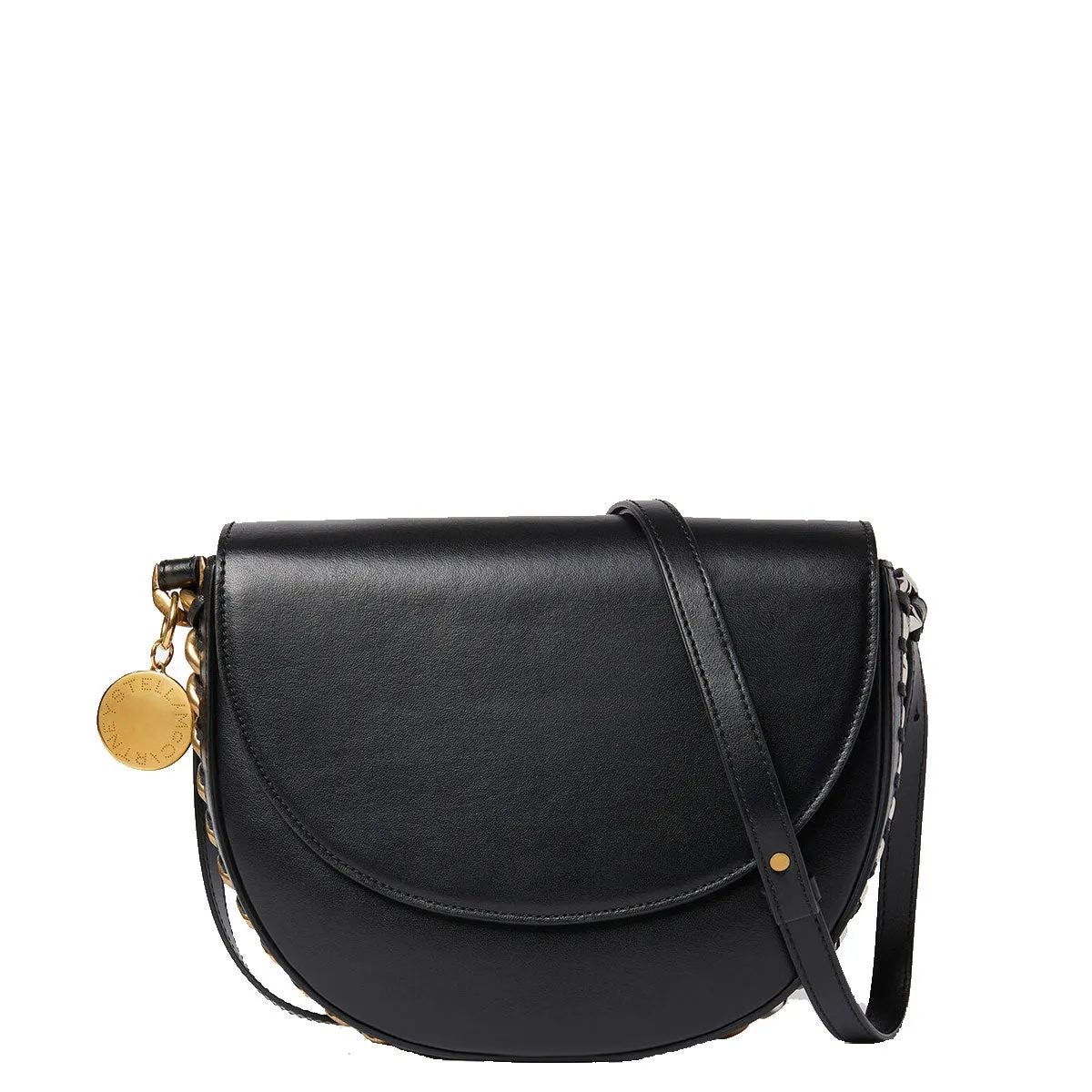 Frayme Medium Klapptasche Alter Mat, Schwarze Taschen_Stella Mccartney_Taschen