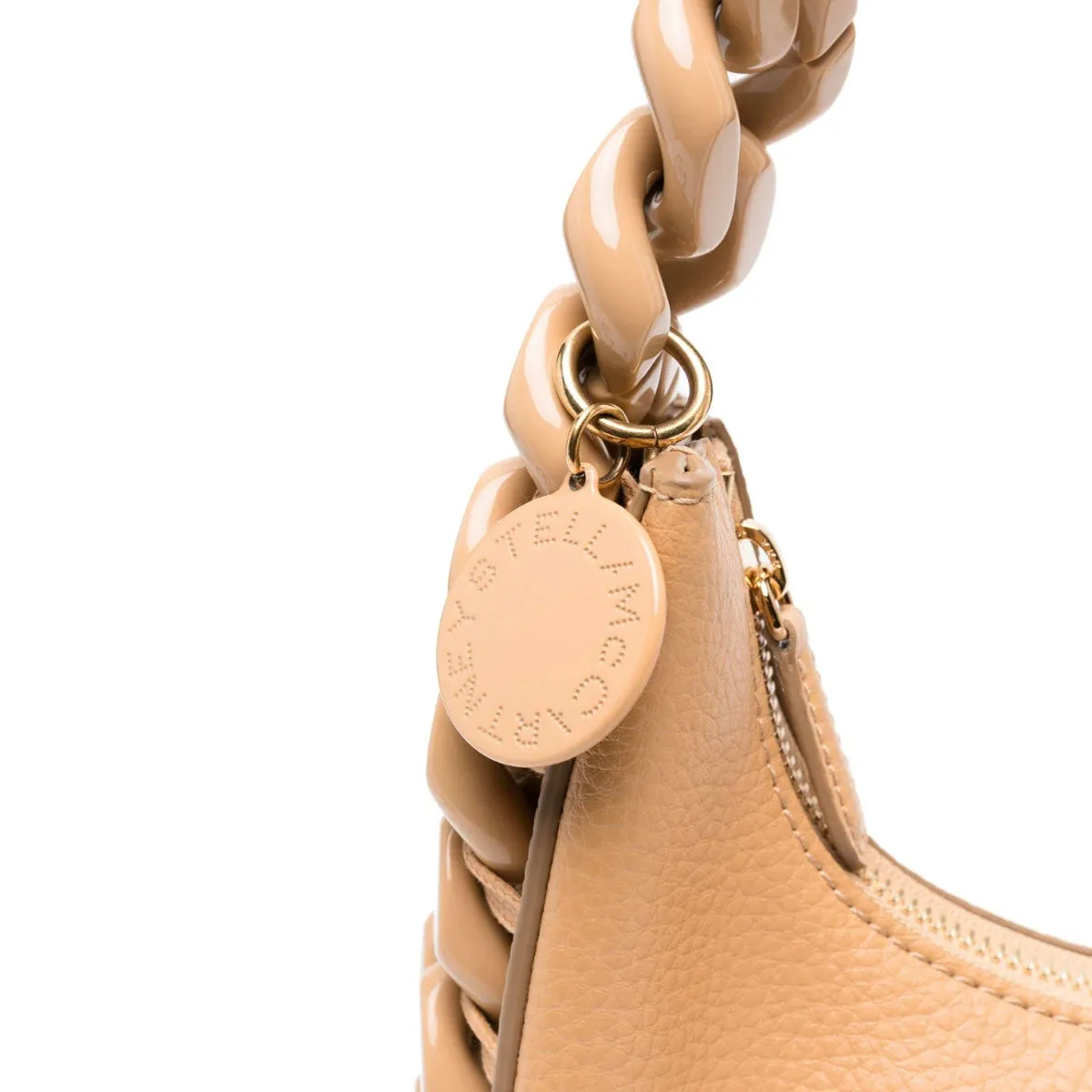 Frayme Schultertasche C/B Körniger Farbton, Kamel Taschen_Stella Mccartney_Taschen