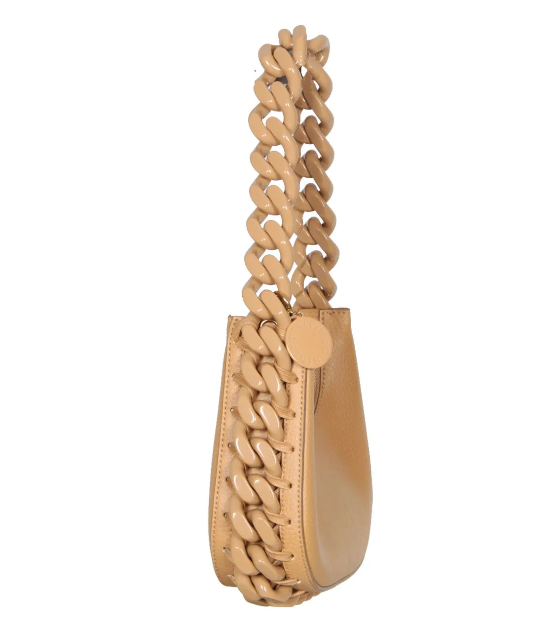 Frayme Schultertasche C/B Körniger Farbton, Kamel Taschen_Stella Mccartney_Taschen
