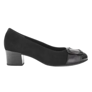 Gabor Damen 52.222.37 Elegantes Schwarz Nubukleder