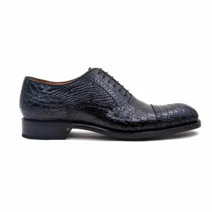 Gälische Alligator-Schnürschuhe - Schwarz