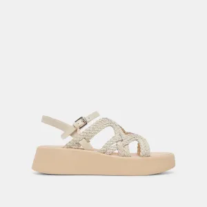 GATSBY SANDALEN CREME LEDER