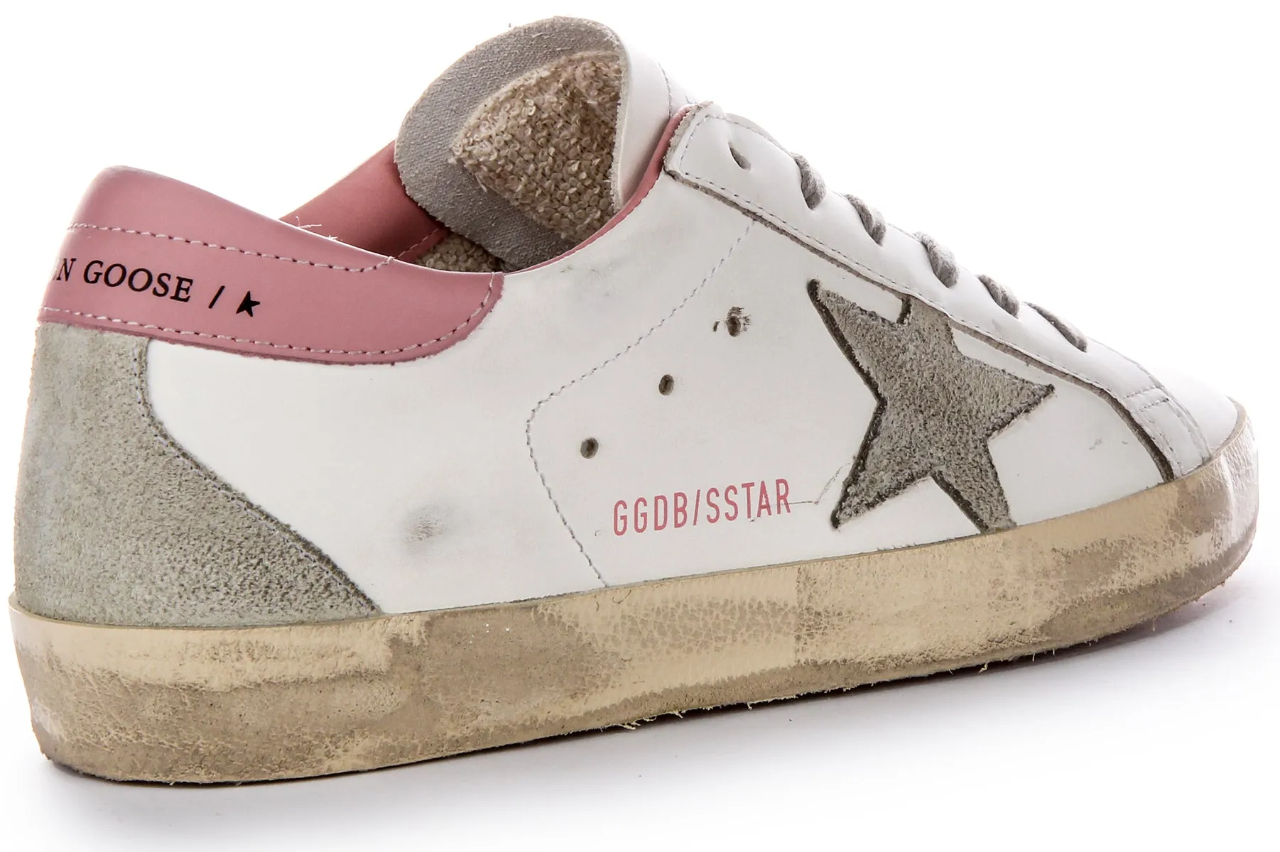 Golden Goose Super Star in Weiß-Rosa für Damen Schuhe Golden Goose