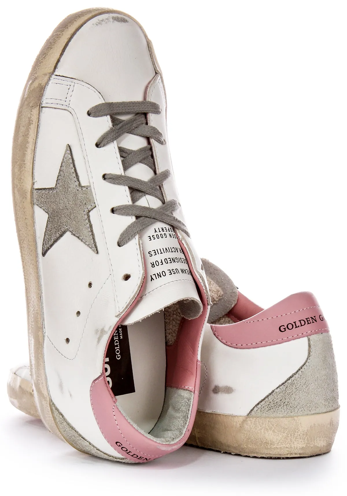 Golden Goose Super Star in Weiß-Rosa für Damen Schuhe Golden Goose