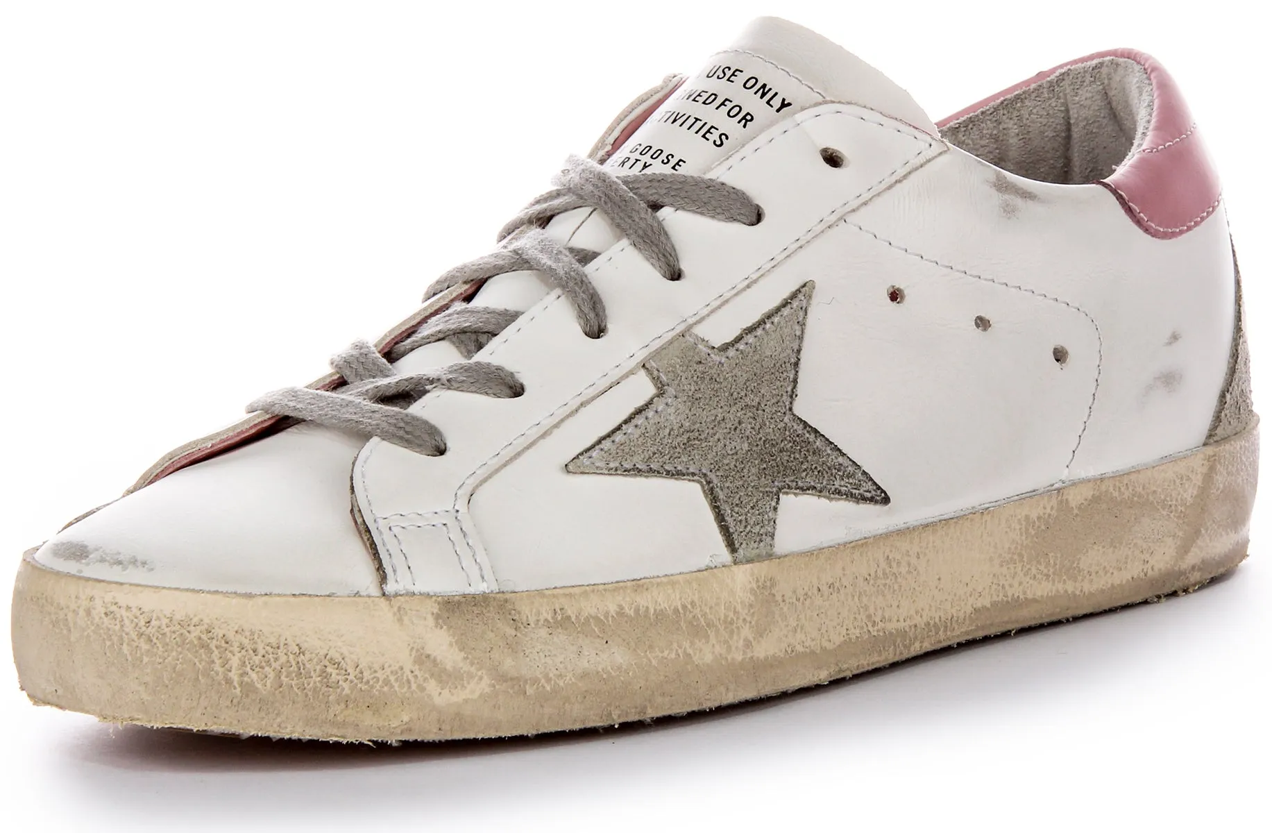 Golden Goose Super Star in Weiß-Rosa für Damen Schuhe Golden Goose