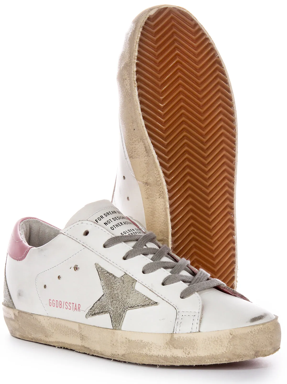 Golden Goose Super Star in Weiß-Rosa für Damen Schuhe Golden Goose