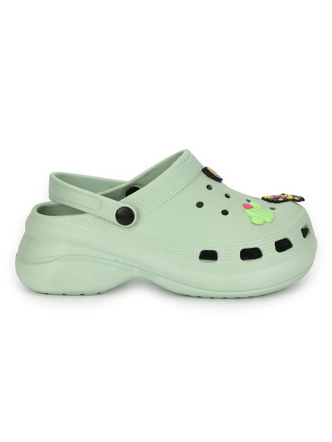 Stilvolle grüne Schlupf-Clogs für Damen (TC-LCLOG5-GRN)
