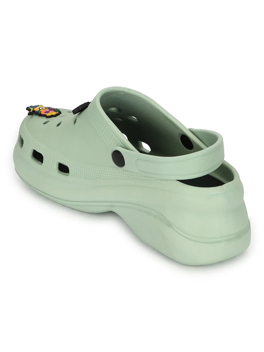 Stilvolle grüne Schlupf-Clogs für Damen (TC-LCLOG5-GRN)
