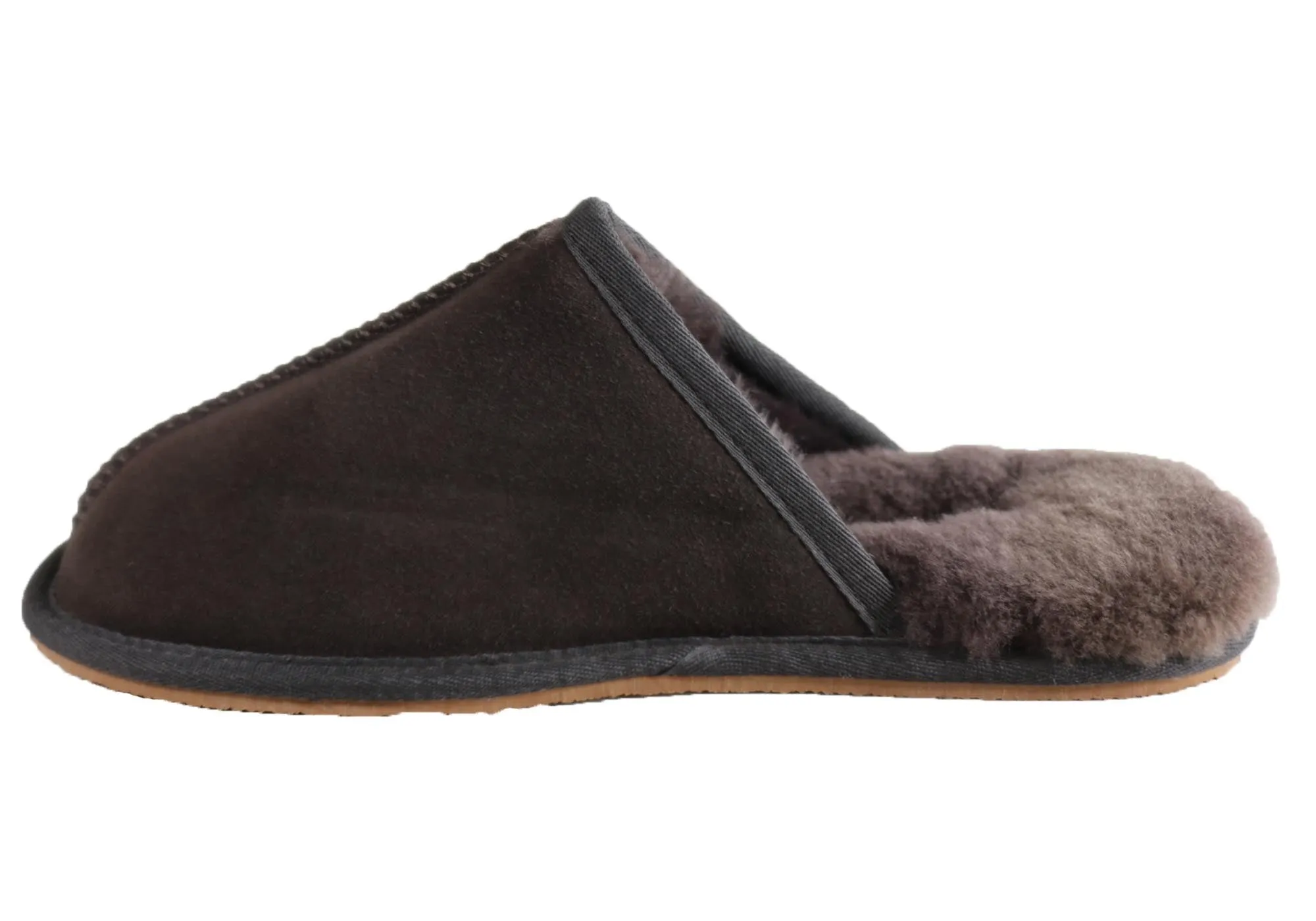 Grosby Buck Ugg Herren Hausschuhe Bequem Schaffell Pantoffeln Schlupfer Grosby Schuhe