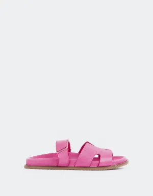 Gustave Fuchsia Leder