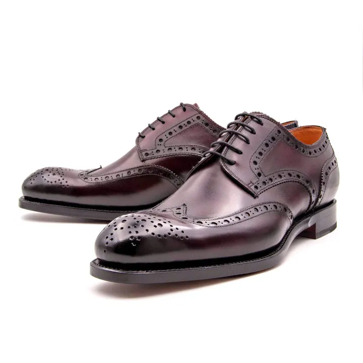 H und H Brogue Schnürschuhe - Burgunder