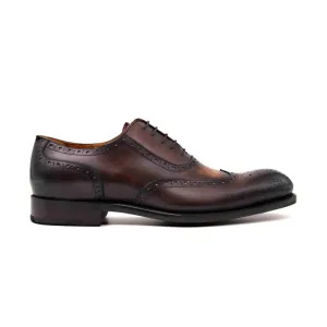 H und H Oxford Schnürschuhe - Cognac