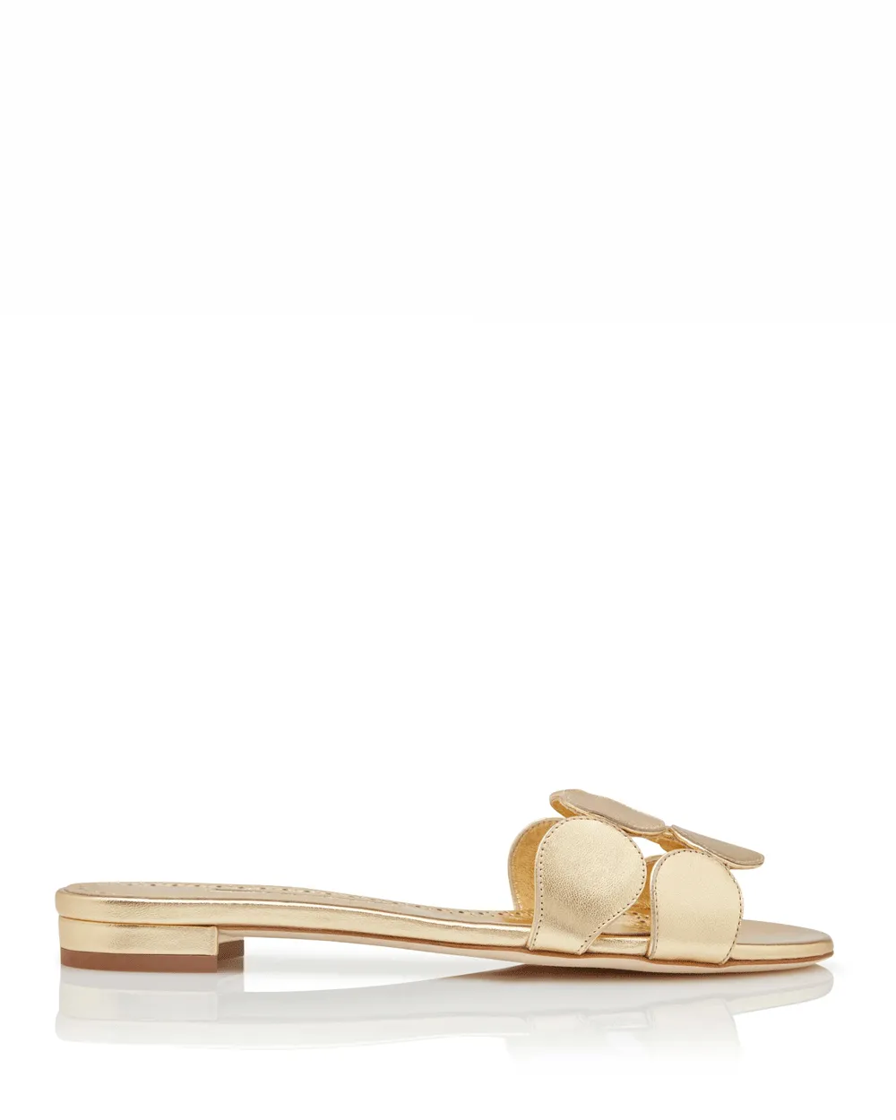 Haribal Circle-Cut Slide in Gold