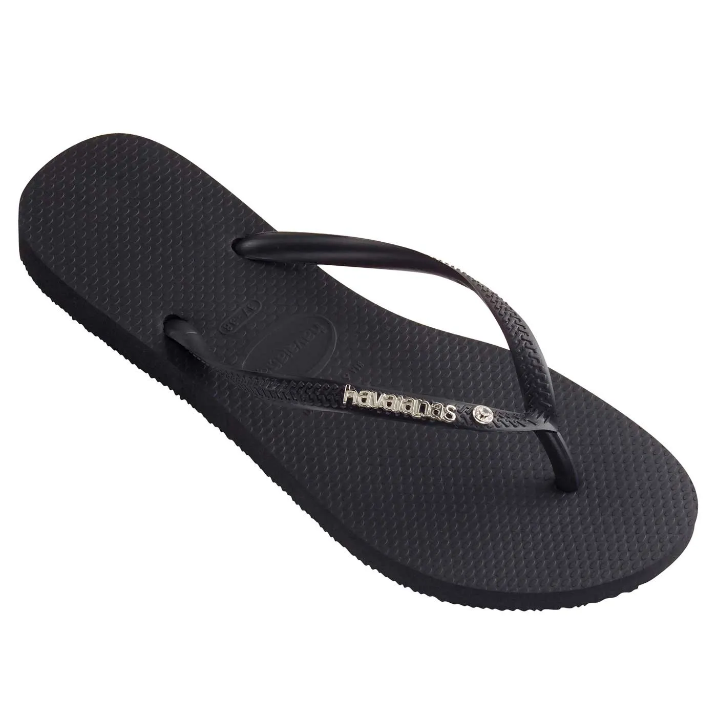 Havaianas Slim Metal Logo Crystal Thong Sandalen_Havaianas