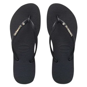 Havaianas Slim Metal Logo Crystal Thong Sandalen_Havaianas