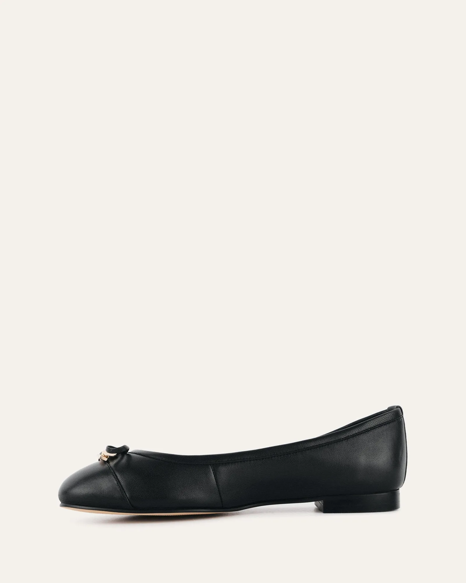 HERMIONE FLACHE SCHUHE AUS SCHWARZEM LEDER