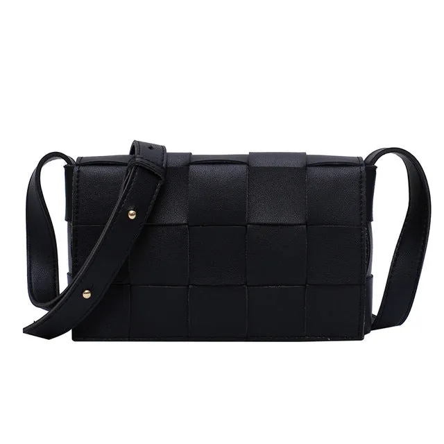 Hochwertige Damen-Handtasche Strickdesigner Umhängetasche Mode Damen Schulter Messenger Taschen Gewebtes Karo Damengeldbörse Fashion Nova Taschen