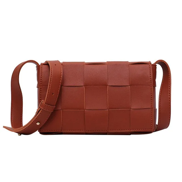 Hochwertige Damen-Handtasche Strickdesigner Umhängetasche Mode Damen Schulter Messenger Taschen Gewebtes Karo Damengeldbörse Fashion Nova Taschen