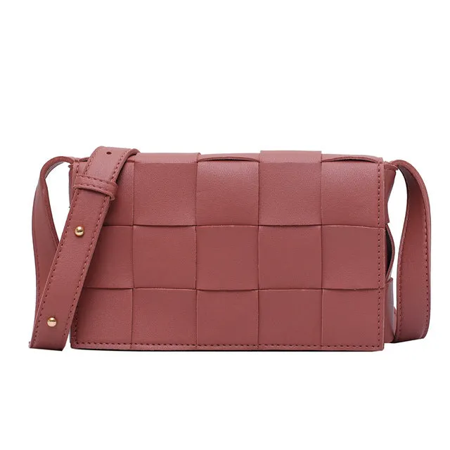 Hochwertige Damen-Handtasche Strickdesigner Umhängetasche Mode Damen Schulter Messenger Taschen Gewebtes Karo Damengeldbörse Fashion Nova Taschen