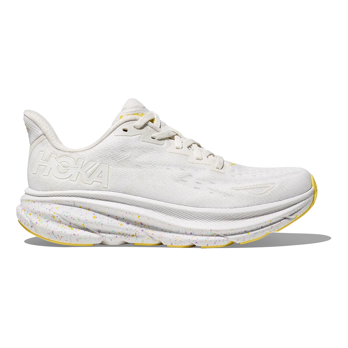 Hoka Clifton 9 - Weiß - Zitronenlimonade