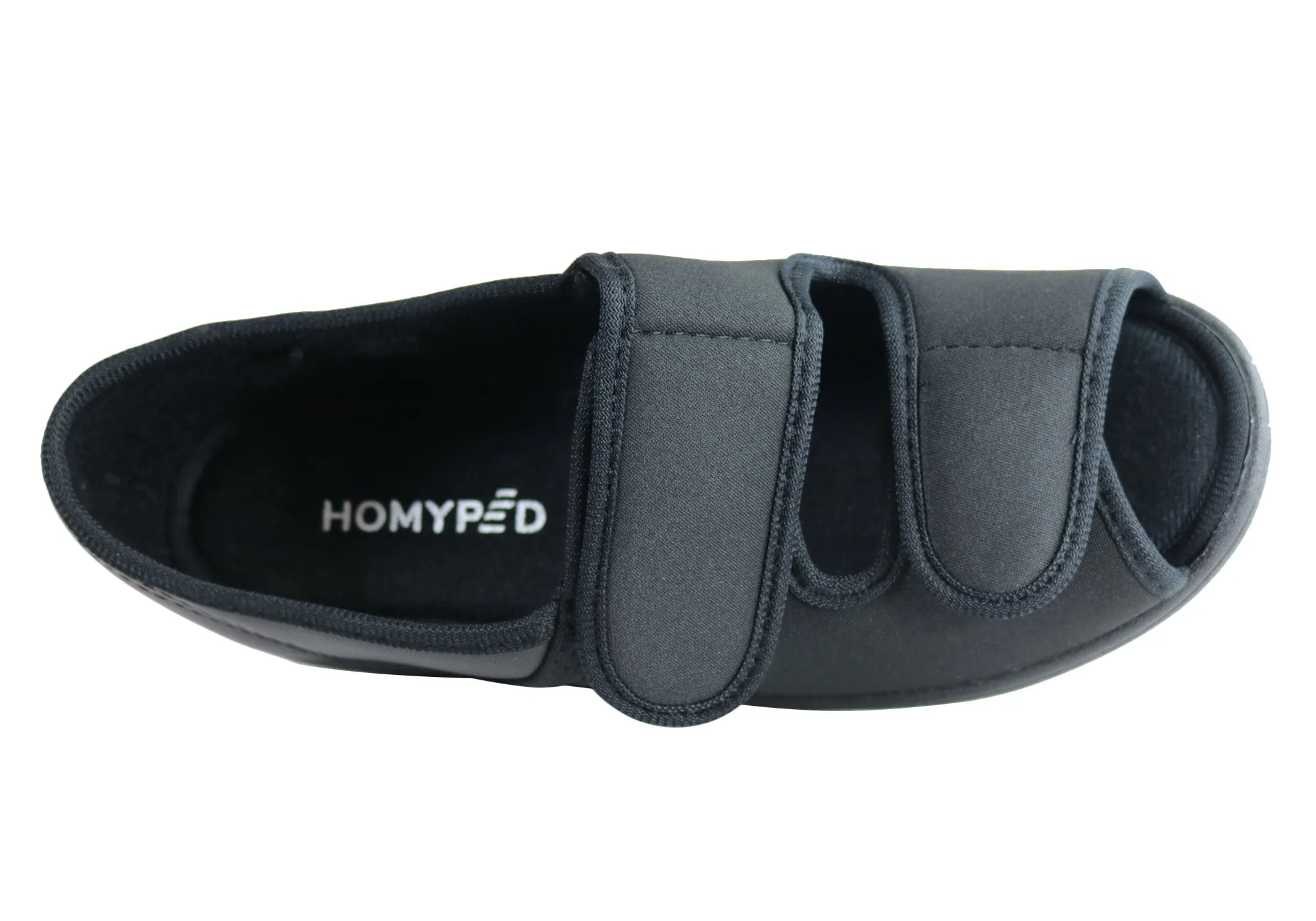Homyped Anika Damen Komfortweite Verstellbare offene Zehen Hausschuhe Homyped Schuhe